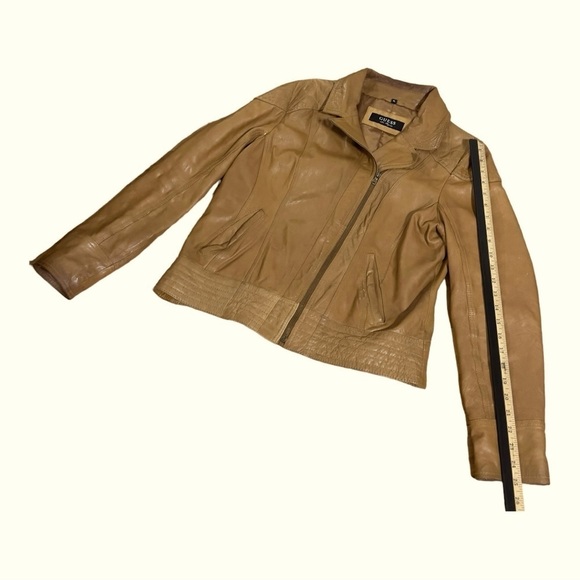 GUESS LOS ANGELES
Womens Distressed Genuine, Leather Motorcycle Moto
Jacket Coat - Picture 10 of 13